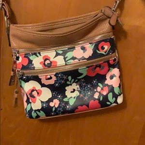 Floral over the shoulder purse